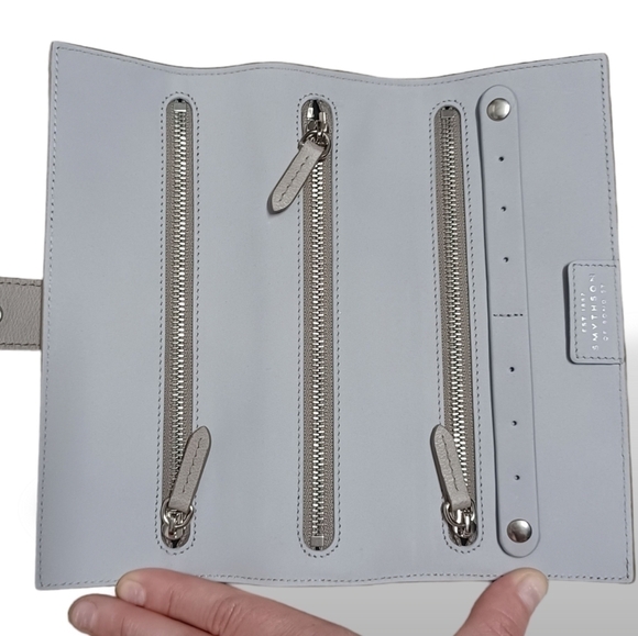 Auth! New! Smythson of Bond Street Small Jewelry Roll Case Pouch in Pana… - Picture 5 of 9